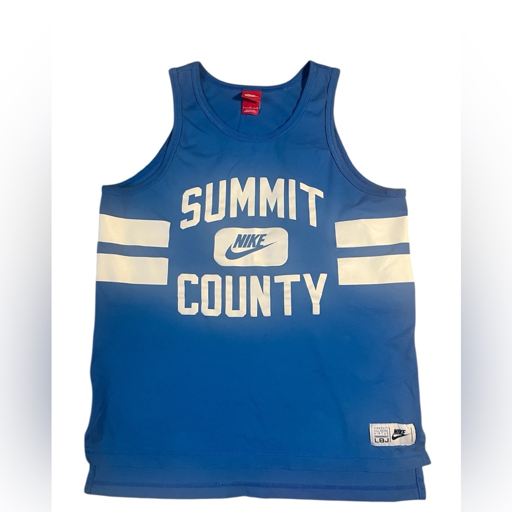 Nike Royal Blue Athletic Tank Top LBJ Edition